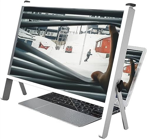 Tablet-PC-Lupe, Vergrößerungsglas für Computerbildschirm, 21 Zoll, Laptopständer, tragbarer Desktop-Laptop-Displayschutz, Zubehör, Anti-Blau-Leselupe