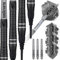 Unicorn Gary 'The Flying Scotsman' Anderson Noir Phase 6 Dartpfeil-Set, Schwarz, 20 g