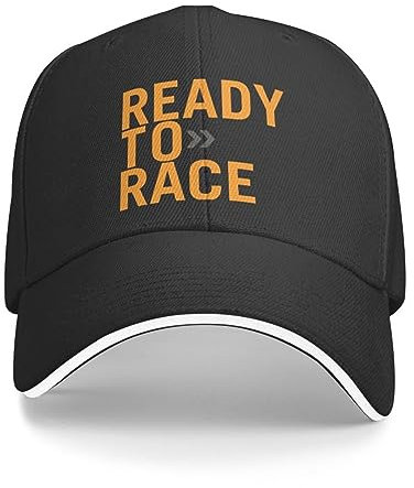 VIDOJI Baseballkappe personalisiert Ready to Race Baseballkappe Sonnenschutz Männer Frauen Verstellbarer Motorradfahrer Rennsport Papa Hut Sommer