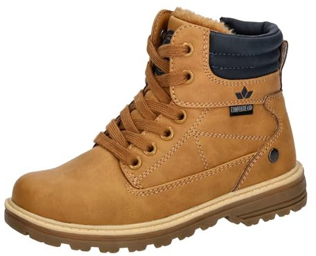 Lico Jungen Corner Sneaker, Beige Marine, 39 EU