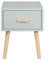Rebecca Mobili Comodino per Cameretta, Comodino Quadrato, Verde Acqua Marrone, MDF Pino, con 1 Cassetto, per Cameretta Montessoriana - Misure HxLxP: 44 x 35 x 35 cm - Art. RE6979