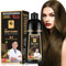 Schwarze Haare färben, Haare färben Shampoo für Männer und Frauen, Haarfarbe Shampoo für graue Haare Abdeckung, Shampoo Para Canas, Haare färben Shampoo 3 in 1 (Coffee&Light Brown)