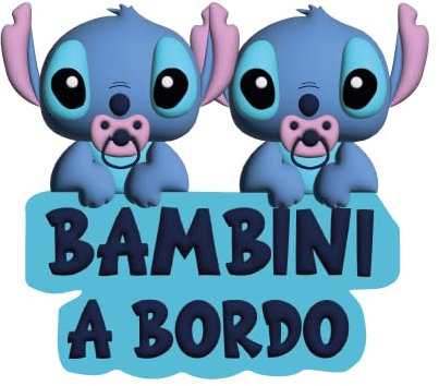 Adesivo per bambini a bordo, bambini a bordo, gemelli a bordo, vinile facile da attaccare, bambino a bordo, adesivo per auto