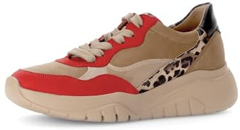 Gabor Damen Low-Top Sneaker, Frauen Halbschuhe,schnürer,Business,Freizeit,straßenschuhe,Strassenschuhe,Turnschuhe,fire/nut Kombi,37 EU / 4 UK