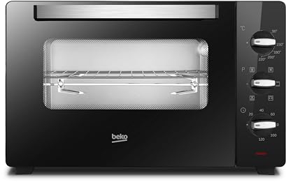 Beko - BMOF45B - Fornetto Elettrico, Cottura Ventilata, 45 Litri, 2000 W, 5 Funzioni, Timer 120 min, Temperatura fino a 220° - Nero