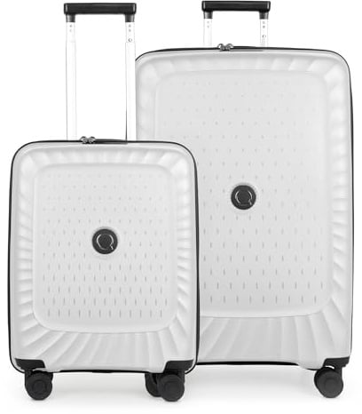 Hauptstadtkoffer Kotti - Kofferset 2 teilig - Handgepäckkoffer 55 cm + großer Reisekoffer 75 cm Check-In Gepäck mit Erweiterung, Trolleys Ultraleicht aus recyceltem Polypropylen, TSA, Off White