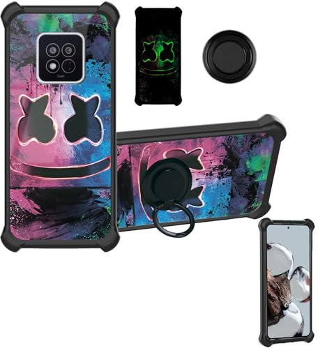 Aroepurt hülle Kompatibel Für AGM X6 Hülle Case Handyhülle Schutzhülle Cover [Mit 9H Härte HD Schutzfolie] PC + Silikon Ständer YGH-BQ