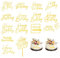 Happy Birthday Tortendeko, 15 Stück Gold Happy Birthday Cake Topper Acrylic Buchstaben für Torte Happy Birthday Torten Deko Buchstaben Kuchen Deko Cake Decoration für Birthday Queen Hochzeit Jubiläum