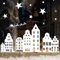 Wandtattoo Loft Fensterbilder Weihnachten Häuserreihe, Sterne, Rentier – Wiederverwendbar – A3 Bogen, 27 Sticker – Weihnachstdeko Fenster Kinderzimmer, Weihnachtsbilder Fenster, Fensterbild Winter