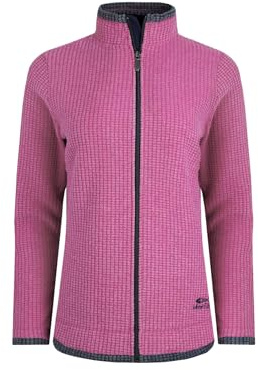 Weird Fish Ariana Full Zip Grid Fleece Dark Raspberry Size 12. (Jumper/Sweater/Fleece)
