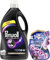 PERWOLL Black Waschmittel (80 WL) - Feinwaschmittel reinigt sanft und erneuert dunkle Farben, Fasern und Textilien - mit Dreifach-Renew-Technologie & WC FRISCH Spa Momente Harmonie Toilettenstein