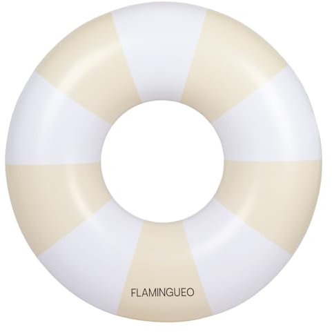Flamingueo Bouee Piscine - Matelas Piscine, Bouée Gonflable, Bouee Piscine Adulte, Gonflable Plage, Accessoires Piscine, Bouee Geante (110x110x27 cm)