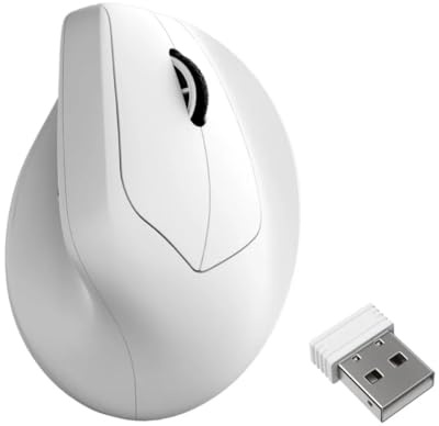 Keychron M5 Kabellose Vertikalmaus (47°) – 8K Polling Rate, PAW3950-Sensor 30.000 DPI, 3-Fach Konnektivität (2.4G/Bluetooth/USB-C), bis zu 140h Akkulaufzeit, Programmierbar, Für Windows/Mac
