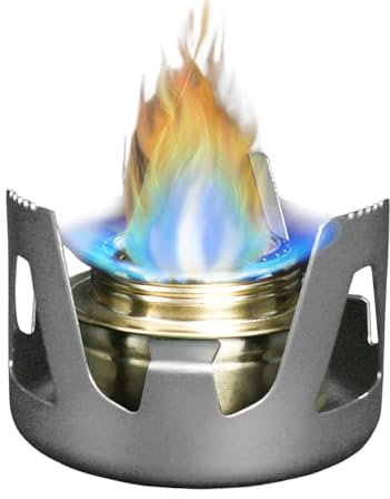 Réchaud À Alcool | Poêle Ultra Léger et Miniature | Réchaud Portable Compact pour Camping Randonnée Trekking Pique-nique et Activités Extérieures