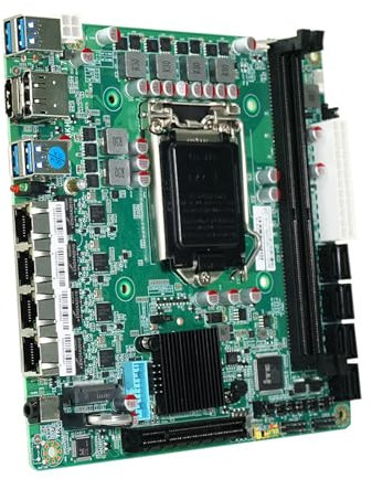 KHZen Placa Base LGA1151 con Chipset C236 DDR4 32GB 8X SATA3.0 Reemplazo Placa para Pequeña Expansión PCIe Factor Form