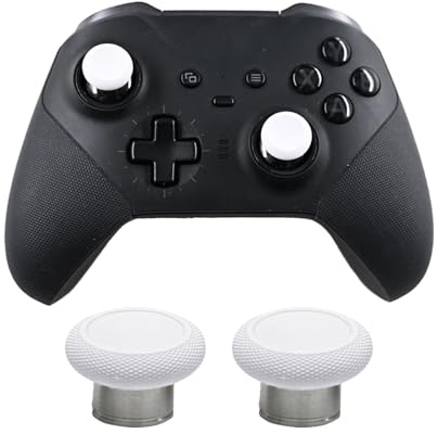 2Pcs Elite Controller Short Magnetic Thumbsticks Replacement for Xbox Elite Series 2 Controller, Elite Series 2/2 Core Thumbsticks Accessories for Xbox Elite Series 2 Core Controller(White)
