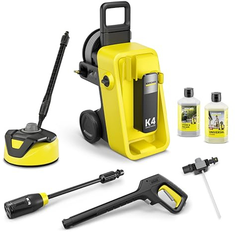 Kärcher Hochdruckreiniger K 4 Comfort Premium Home, Elektrisch, Druck: 130 bar, Fördermenge: 420 l/h, Fläche: 30 m²/h, Gewicht: 17 kg, Flexibler Hochdruckschlauch, Schlauchtrommel, 4-in-1 Multi Jet
