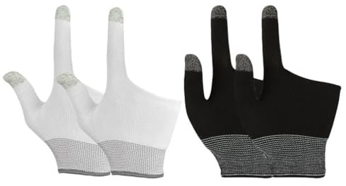 Toddmomy 2 Paar Gaming-handschuhe, Schweißabweisend, Atmungsaktiv, Fingerlinge, Touch-finger für Mobile Gamer Und Streamer