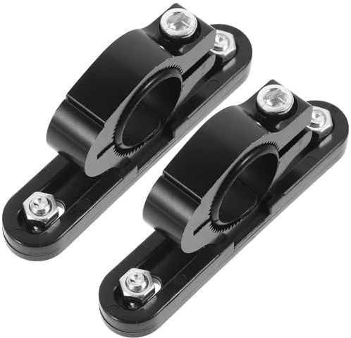 Toddmomy Lot de 2 Adaptateurs Porte-bidon Vélo Universels Fixation Tige de Selle et Fourche Support Robuste en Plastique Noir Accessoire Léger pour Vélo Moto et Porte-Bouteille
