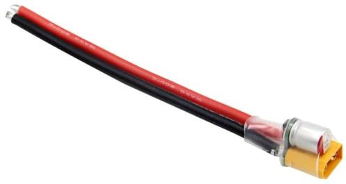 1 unidad de Cable de Alimentación XT60 12 AWG para Drones para FPV 6S con Filtro de Picos de Tensión de 35 V y Condensador de 680 uF para el Cable de Alimentación Del Controlador de Vuelo para VTX