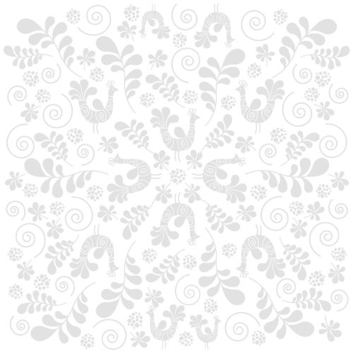Bazzill Basics Paper 12 x 12-inch CLR Fancy Bird Cardstock, Pack of 15, White
