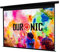 Duronic Projector Screen EPS115 /169 Electric Projection Screen Size: 254.5 x 143cm 16:9 Ratio Home Cinema School Wall Ceiling Mountable 3D UHD 4K