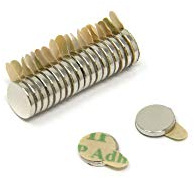N35 Neodymium Easypeel Adhesive Magnet for Arts, Crafts, Model Making, DIY, Hobbies and Packaging - 6mm dia x 1mm - 0.33kg Pull - North - Pack of 20