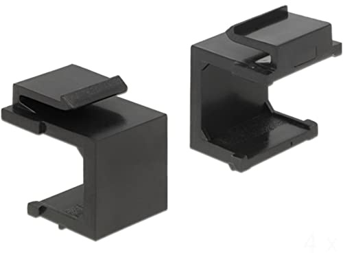 Delock Keystone Abdeckung schwarz 4 Stück