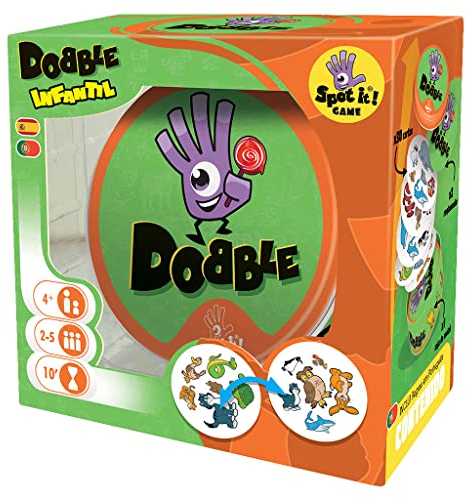 Asmodee| Dobble Kids | Juego de Cartas Infantil de Acción y Reflejos | A Partir de 3 Años | De 2 a 8 Jugadores | 15 Minutos por Partida |En Español