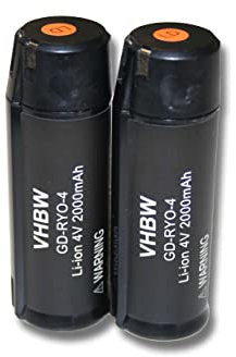 vhbw 2X Akku Ersatz für Ryobi AP4001 für Werkzeug (2000 mAh, Li-Ion, 4 V)