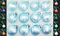 Jack 12x Glas Eislack Christbaumkugeln 6cm Thüringer Weihnachtskugeln Kugeln, Farbe:Himmelblau Eislack