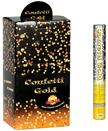 Guirca Fiestas GUI6926 - mehrfarbige metallische Konfetti-Pistole, 40 cm ko