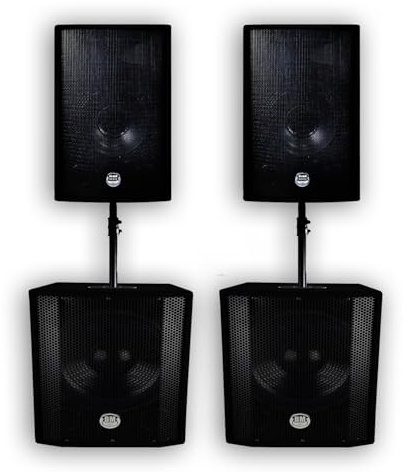 Pack BMS-181812 PA-Anlage, 3000 W, Bi-Ampere-Subwoofer BM Bmsonic