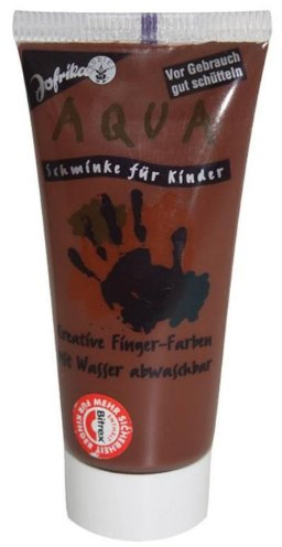 Jofrika Aqua-Schminke für Kinder, Fingerfarbe, BRAUN 30 ml
