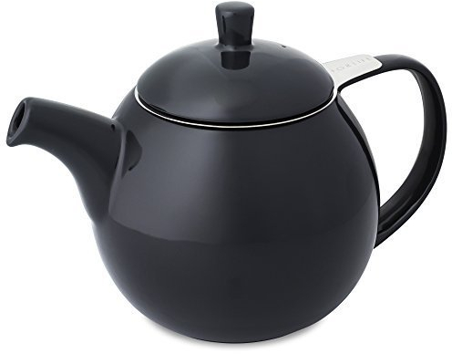 FORLIFE Curve 24-Ounce Teapot with Infuser, Black Graphite by FORLIFE