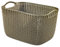 Curver Basket Knit Rectangular 19L in Brown, 39.5 x 29.5 x 23.6 cm