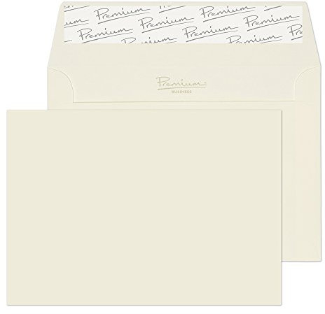 Blake Premium Business 35880 Briefumschläge Haftklebung Alt Weiß Wove C6 114 x 162 mm - 120g/m² | 500 Stück