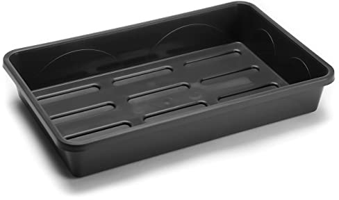 EarlyGrow MPL50041/A/S Heavy Duty Medium Seed or Gravel Tray 38 x 24 x 6 Centimetres - Black