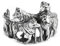 Windalf Wolfs-Ring NYMERIA h: 1.6 cm Wolfsrudel Schattenwölfe 925 Sterlingsilber (Silber, 54 (17.2))