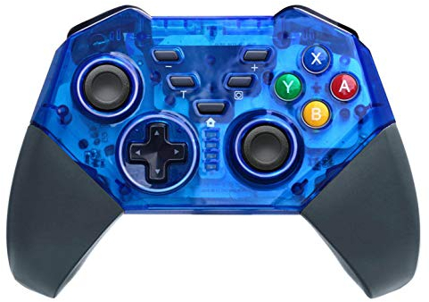 Pawhits Wireless Pro Controller Gyro Axis Dual Shock Gamepad Joypad, Blau