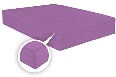 ARLINENS Thermal Flannelette Fitted Sheet 25cm 100% Brushed Soft Cotton available in 7 colours (Lilac, Single)