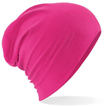 Beechfield Berretto in Cotone Hemsedal - B368 Cappello Casual Uomo/Donna - Fucsia