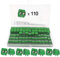 YIXISI 110 Pezzi 5mm 2 Pin PCB Morsettiera a Vite, per Prototipo PCB Scheda Circuito Stampato per Arduino (Verde, 110pz 2 Pin)