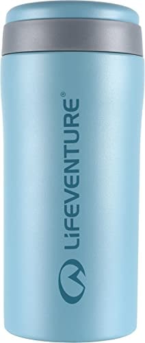 Lifeventure Thermal Mug, Leakproof & Vacuum Insulated Reusable Coffee Travel Cup, 300ml, Matt Ice Blue