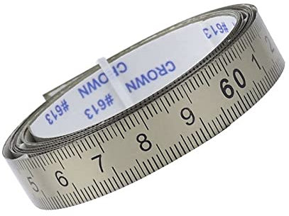 1M-6M Miter Track Tape Measure Self Adhesive Metric Stainless Steel Scale Ruler For T-track Router Table Band Saw Woodworking DaJiKan (Color : 6M LTR)