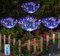 Joysing Lampe Solaire Exterieures Jardin 4 X 120 LED Lumière Feux d'artifice Solaire avec Télécommande, 8 Modes Lumière Solaire Exterieur Étanche pour Pelouse Fête Patio Décoration - Multicolore