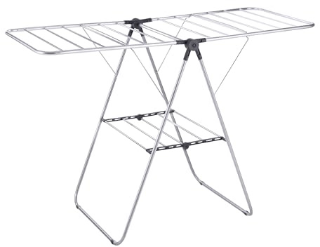 MSV - Abnehmbarer Wäschetrockner aus Aluminium und Stahl 13M, Grau, Maße 137x60x92cm, Leicht und Langlebig, Ideal für Große Familien, Schnelles und Effizientes Trocknen