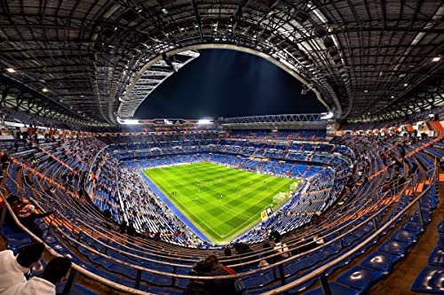 Papier Peint Photo INTISSÉ-STADE de FOOTBALL-350x260 cm-(6489AE)-Ballon Design sport Art photographique Colle Inclus Mural Décor Motif Poster Géant Stickers Muraux Optique Moderne Fond Effet XXL