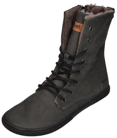 KOEL Damen Barefoot Booties mit Lammwolle FARO Dark Grey