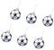 ＣＨＡＭＥＥＮ 6 Stücke Christbaumschmuck Weihnachtskugeln Fußball Baumschmuck Christbaumkugeln Weihnachten hängen Ornament Kunststoff Sport Thema Weihnachtsdeko für Sportlieber